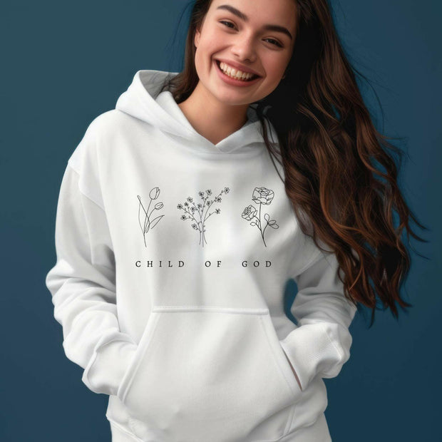 Damen Premium Bio Hoodie "Child of God" - by-grace.store