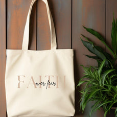 Tragetasche "Faith over Fear" - by-grace.store