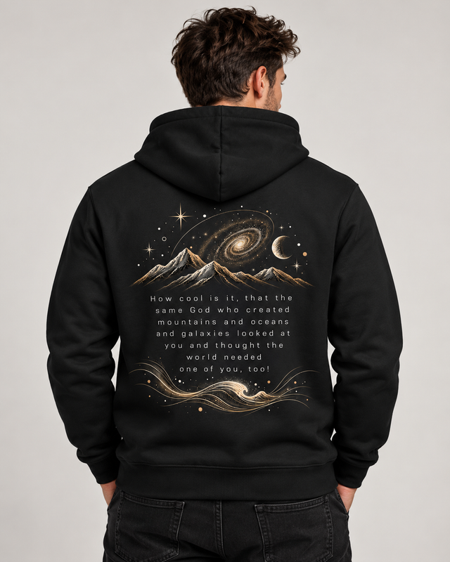 God Created You Hoodie Herren – Christlicher Kapuzenpullover