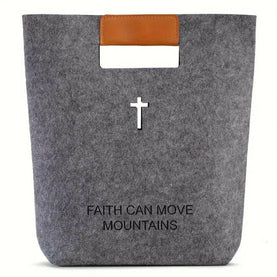 Filztragetasche mit Kreuz - by-grace.store
