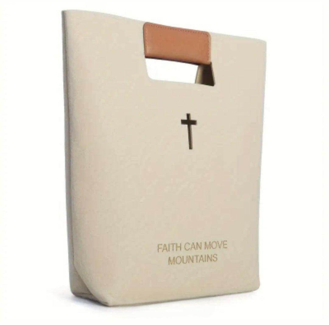 Filztragetasche mit Kreuz - by-grace.store