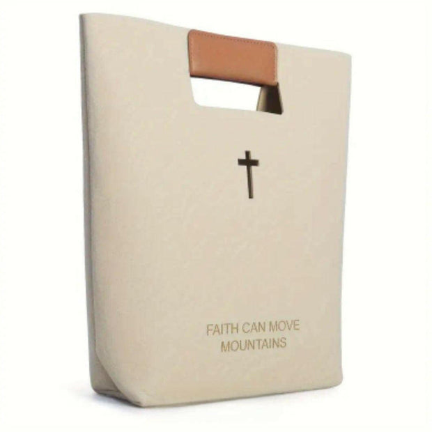 Filztragetasche mit Kreuz - by-grace.store