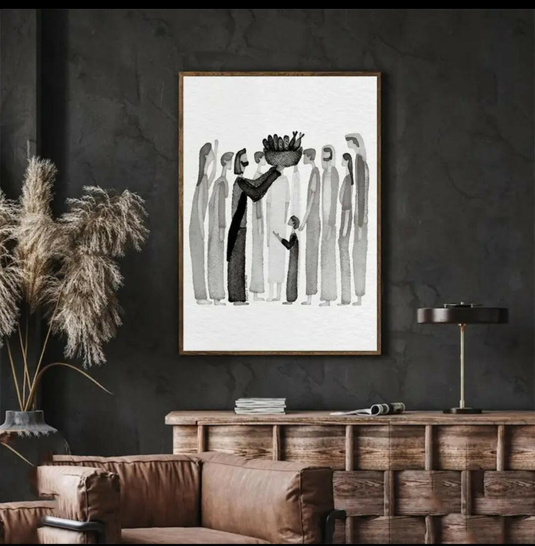 Leinwandbild "Brotvermehrung" - by-grace.store