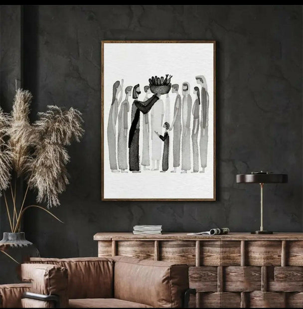 Leinwandbild "Brotvermehrung" - by-grace.store