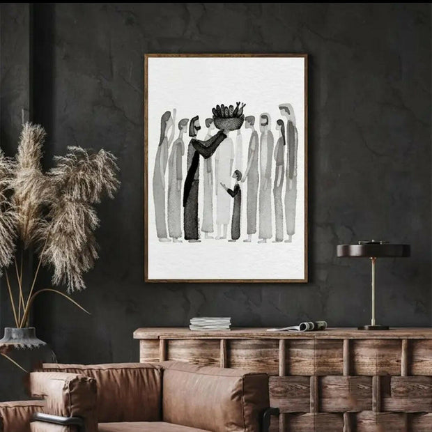 Leinwandbild "Brotvermehrung" - by-grace.store