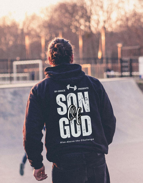 Herren Premium Bio Hoodie "Son of God" - by-grace.store