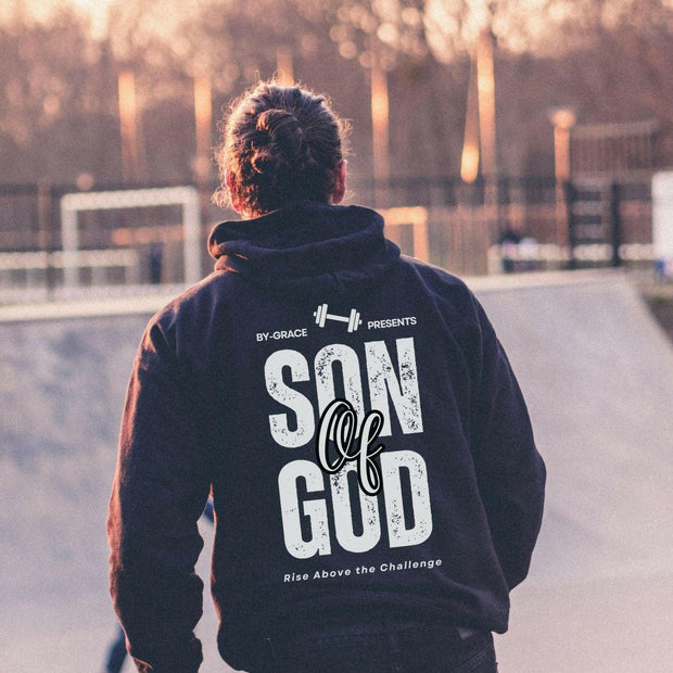Herren Premium Bio Hoodie "Son of God" - by-grace.store