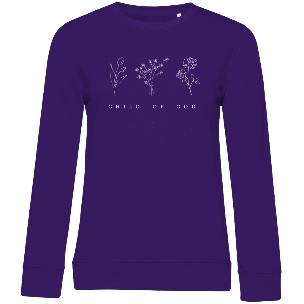 Damen Premium Bio Sweatshirt "Child of God" - by-grace.store