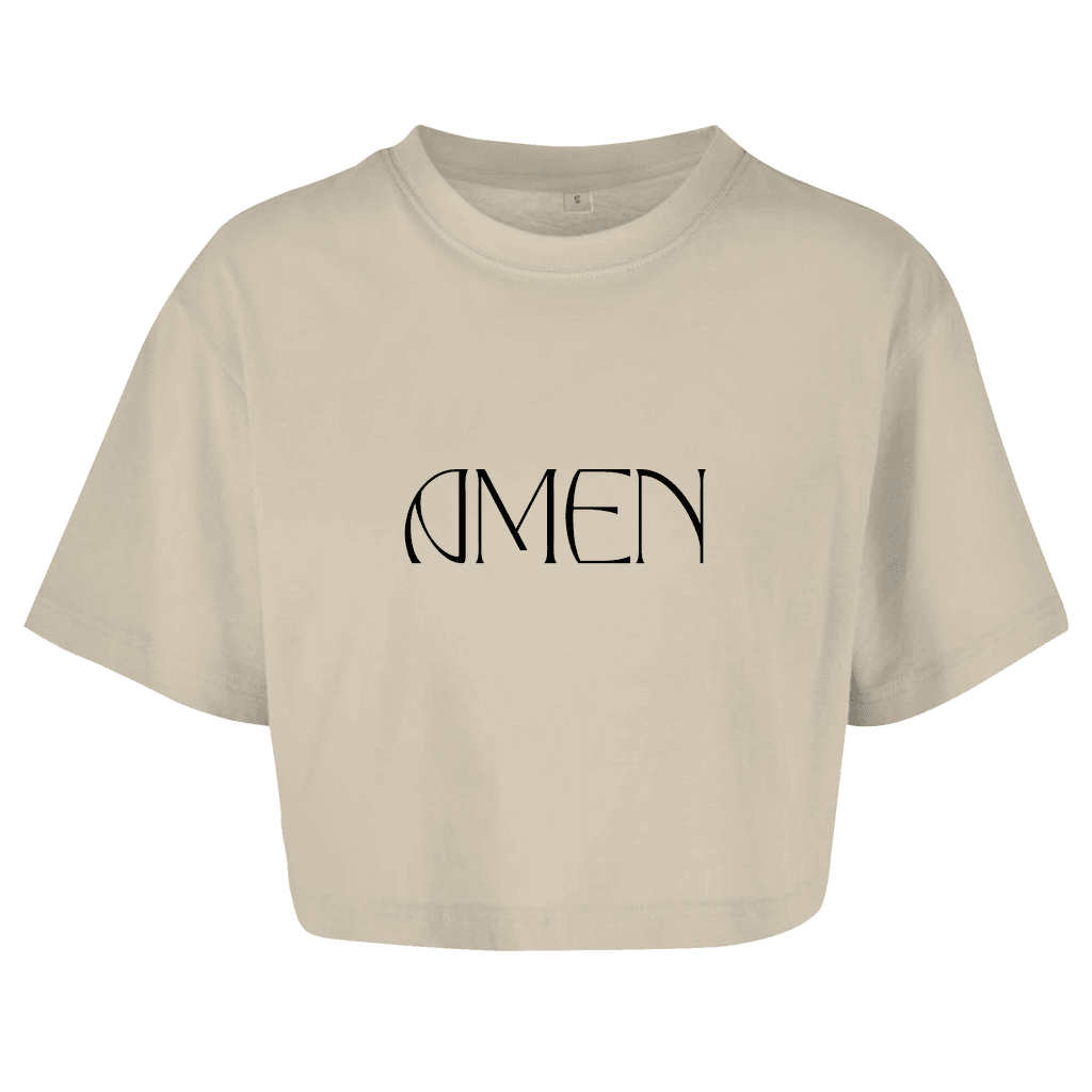 Damen Oversize Crop Top 