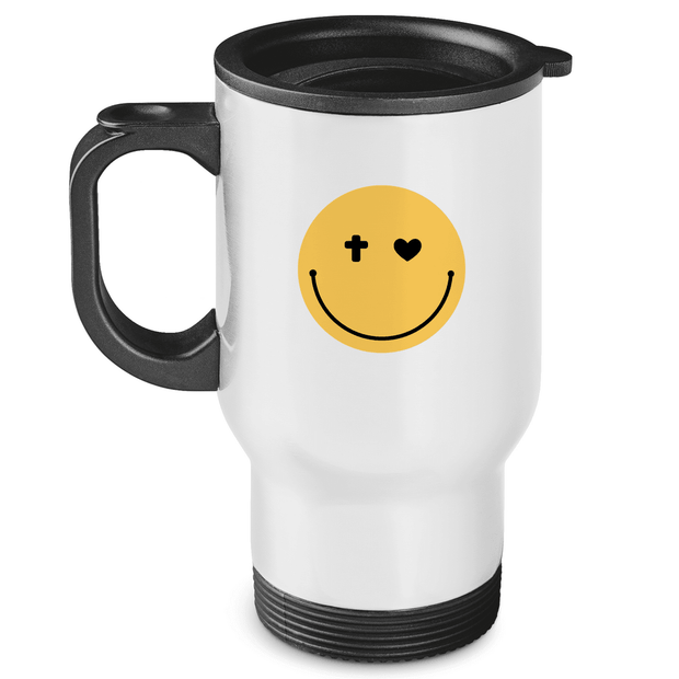 Edelstahl-Thermobecher "Smiley" - by-grace.store