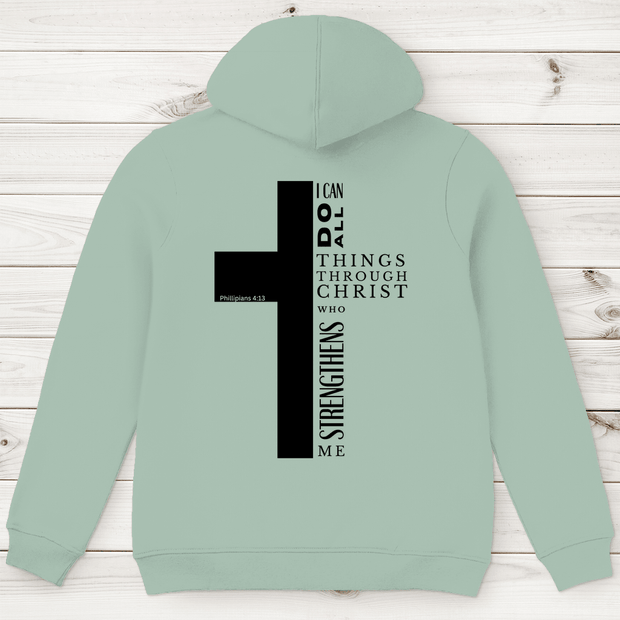 Herren Premium Bio Hoodie "I can do all" - by-grace.store