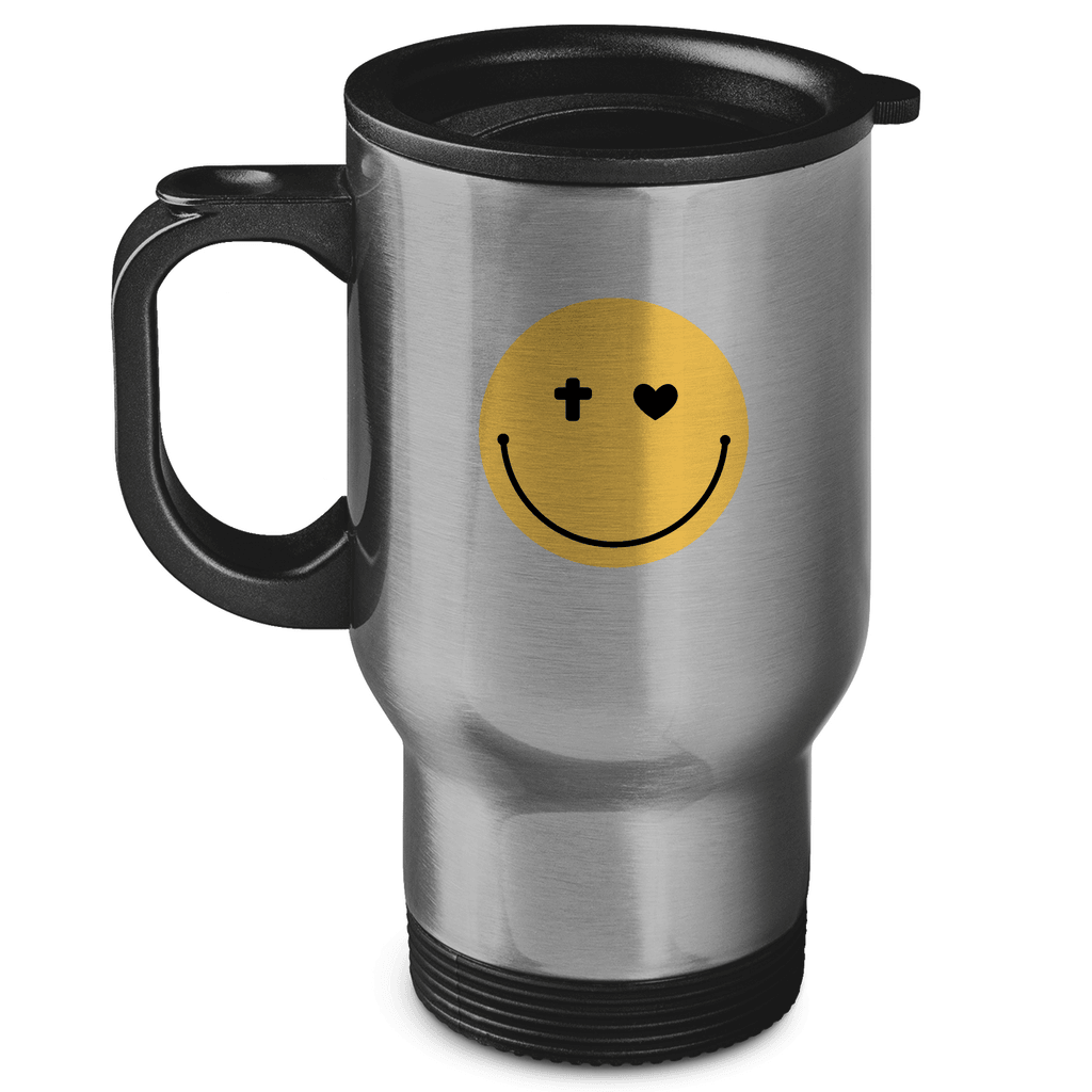 Edelstahl-Thermobecher "Smiley" - by-grace.store
