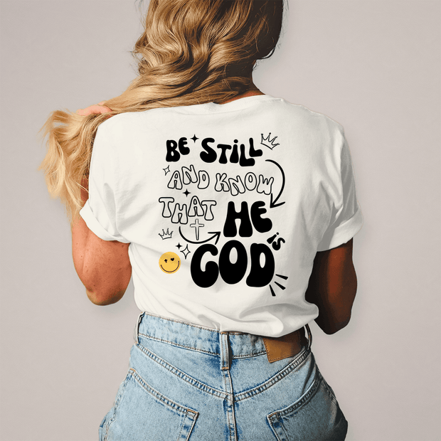 Damen T-Shirt "He is God" - by-grace.store