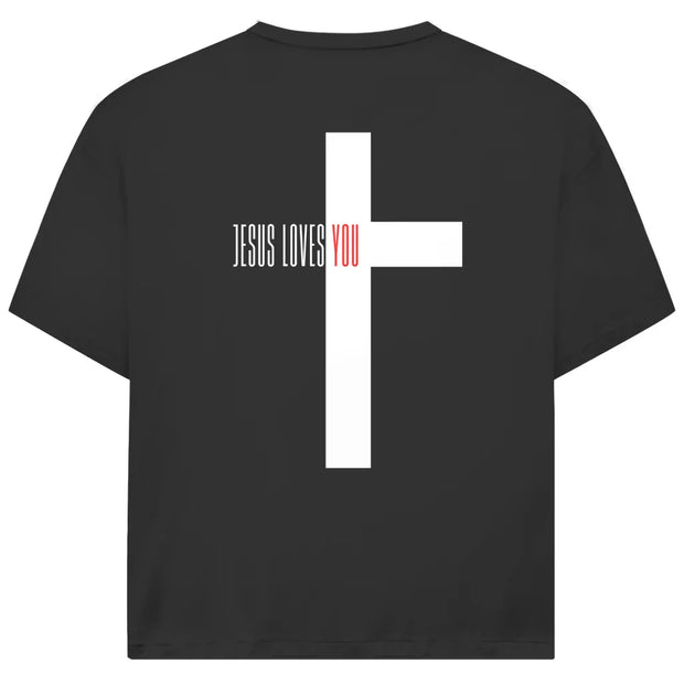 Jesus Lives Cross Oversize T-Shirt | JJ Streetwear