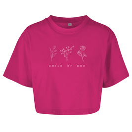 Damen Oversize Crop Top 