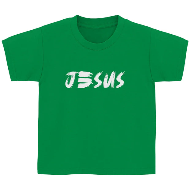 Kinder T-Shirt „JESUS“ – Christliches Statement Shirt für Jungen & Mädchen | byGraceStore