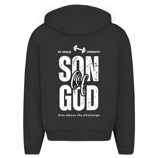 Herren Oversize Zipper Hoodie "Son of God" - by-grace.store