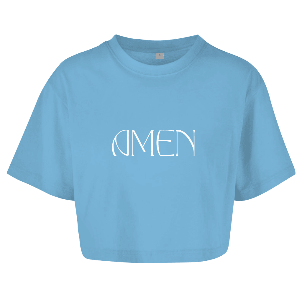 Damen Oversize Crop Top 
