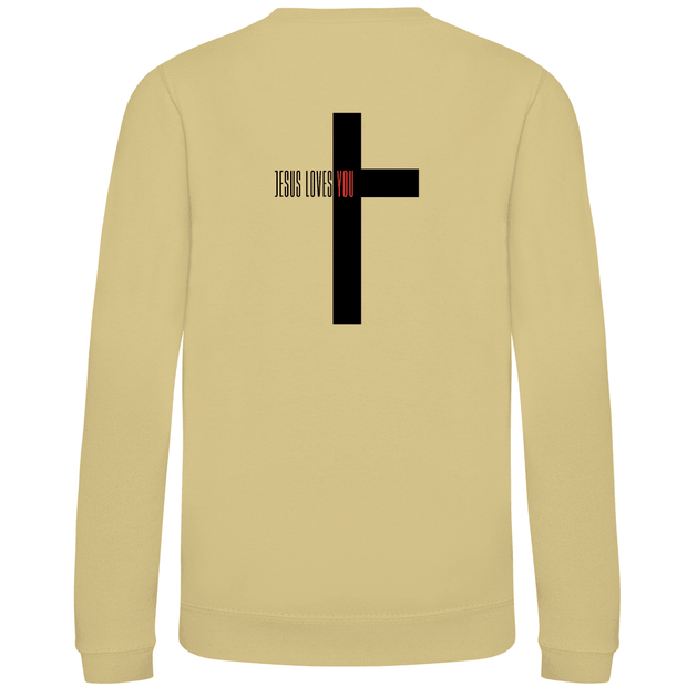Kinder Sweatshirt "Jesus loves you" - by-grace.store