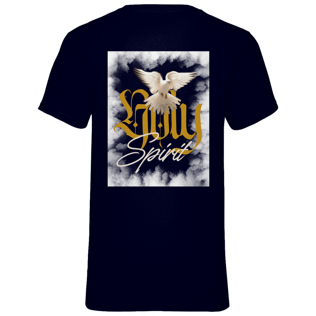 Herren Basic V-Neck T-Shirt "Holy Spirit" - by-grace.store