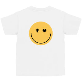 Kinder T-Shirt „Smiley“ – Christliches Motivshirt für Jungen & Mädchen | byGraceStore