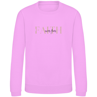 Kinder Sweatshirt "Faith over Fear" - by-grace.store
