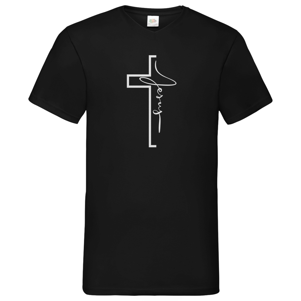 Herren Basic V-Neck T-Shirt 