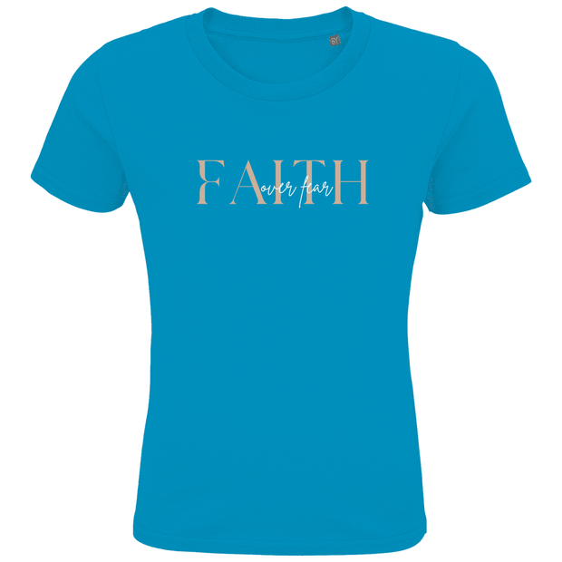 Kids Premium Bio T-Shirt "Faith over Fear" - by-grace.store