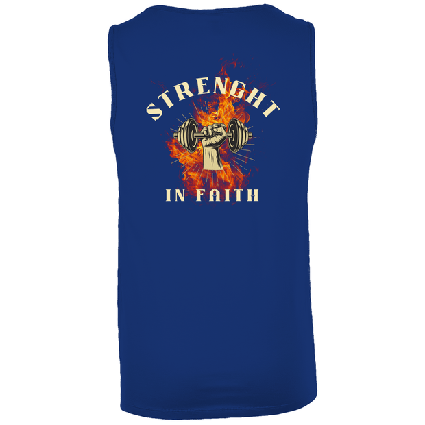 Herren Basic Tank Top "Strenght" - by-grace.store