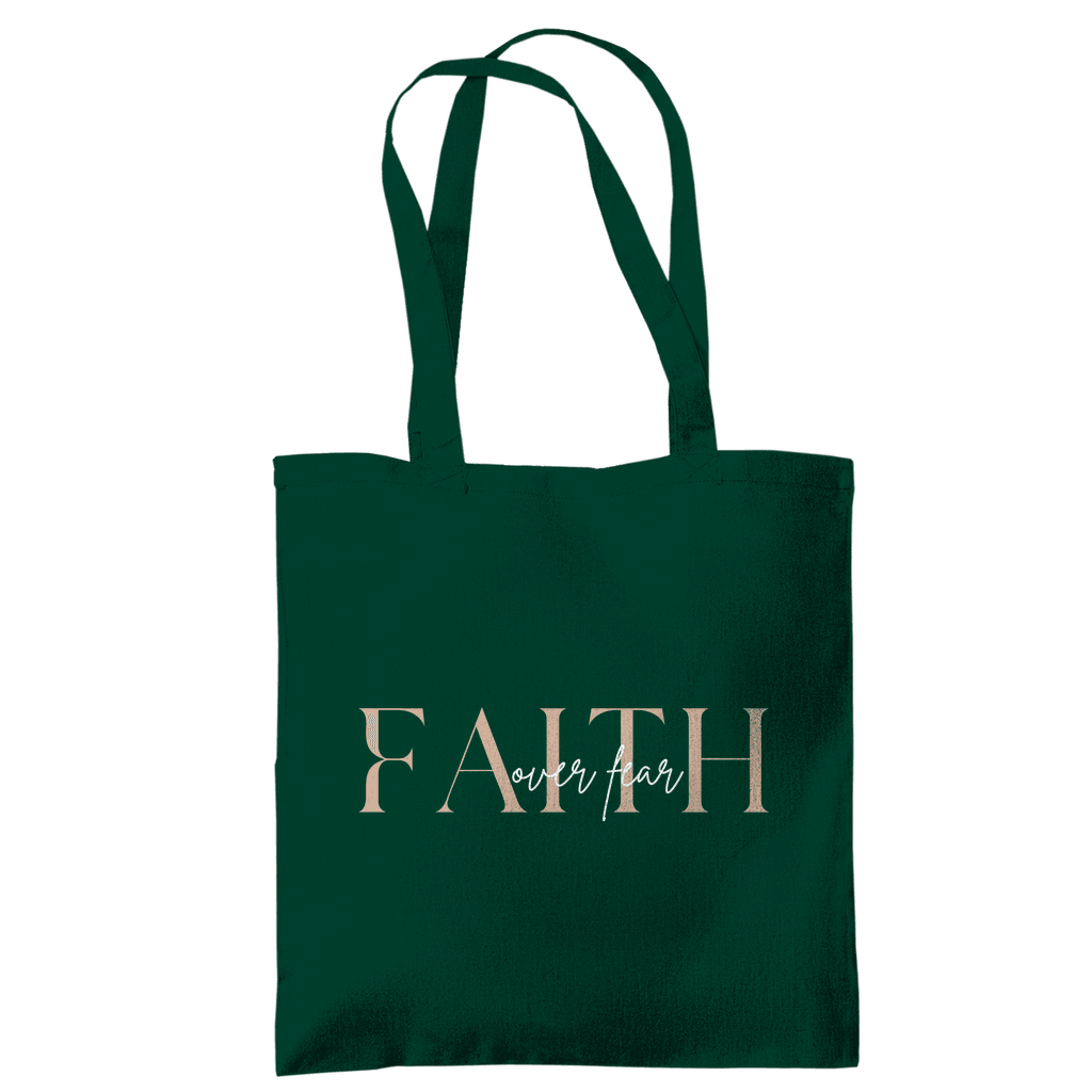 Tragetasche "Faith over Fear" - by-grace.store