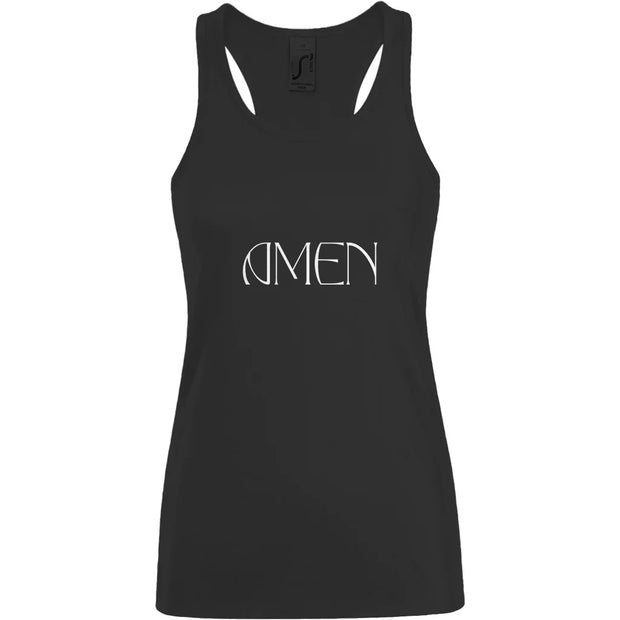 Damen Basic Tank Top "Amen" - by-grace.store