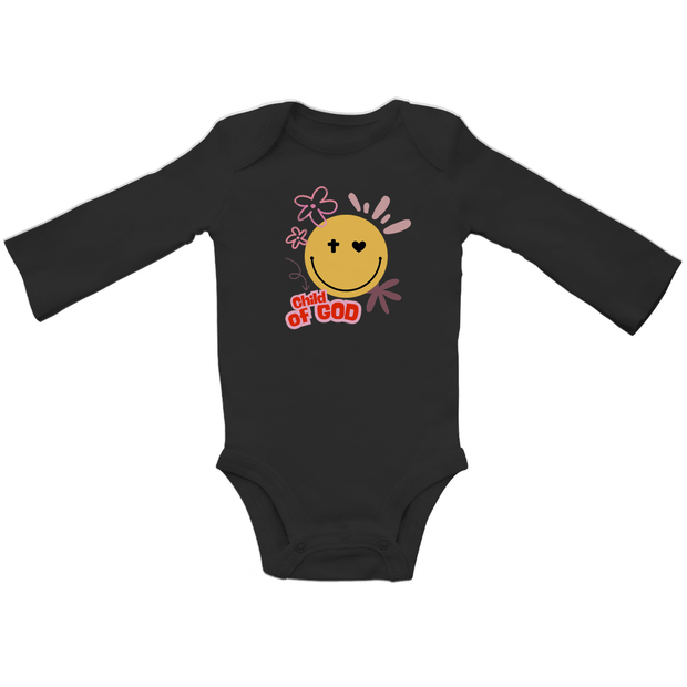 Baby Bio Bodysuite Langarm "Child of God" - by-grace.store