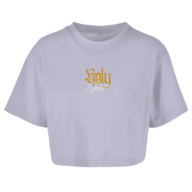 Damen Oversize Crop Top "Holy Spirit" - by-grace.store