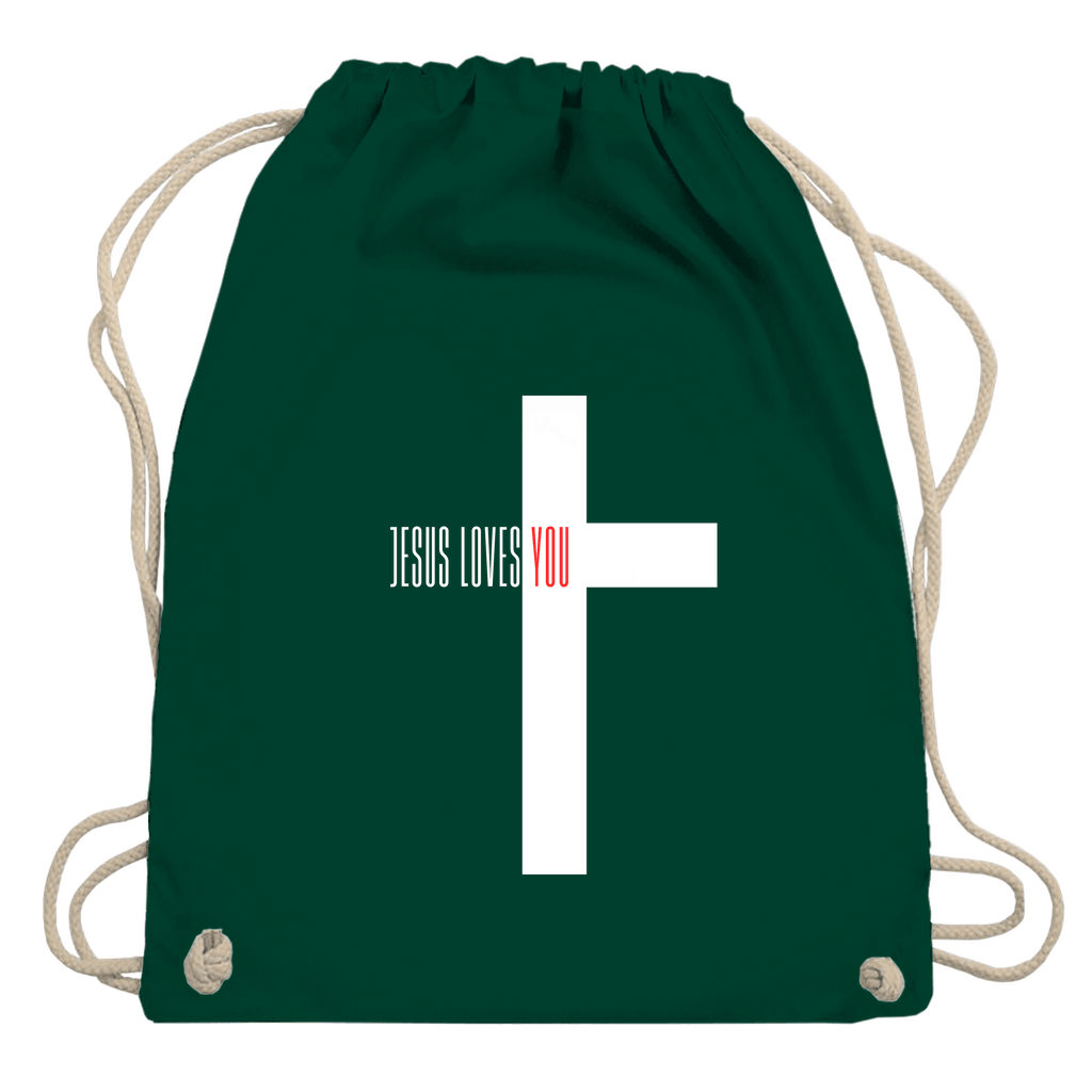 Turnbeutel "Jesus loves you" - by-grace.store