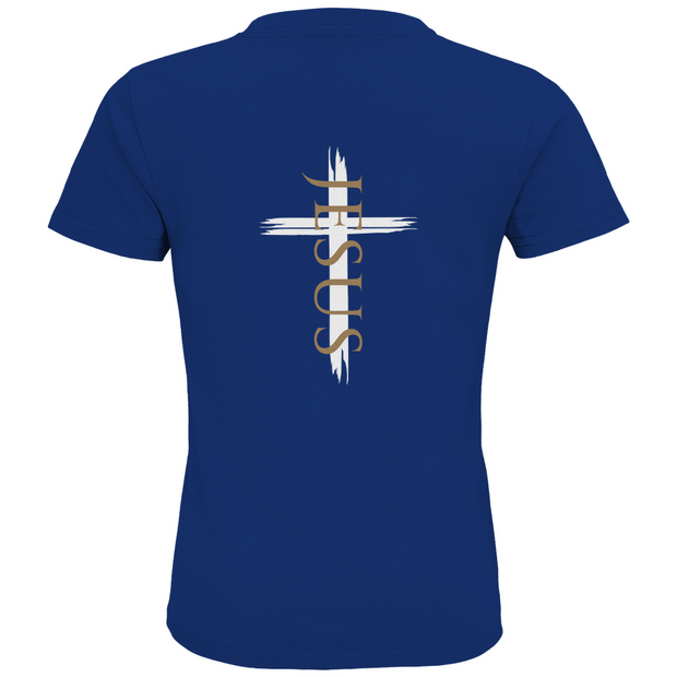 Kids Premium Bio T-Shirt "Jesus Kreuz" - by-grace.store