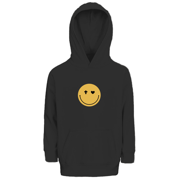 Kinder Premium Bio Hoodie "Smiley" - by-grace.store