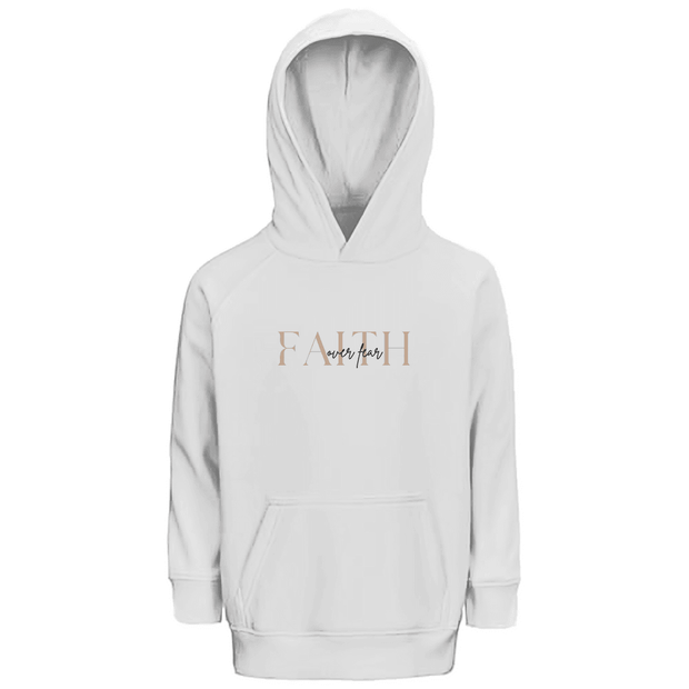 Kinder Premium Bio Hoodie "Faith over Fear" - by-grace.store