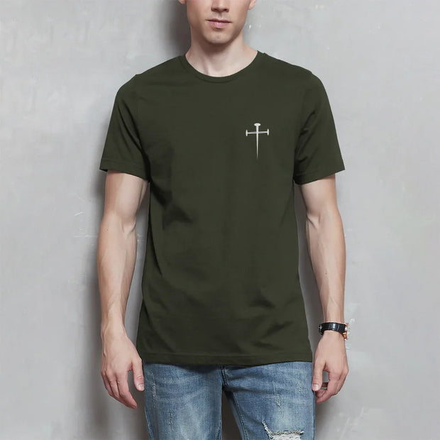Herren T-Shirt Kreuz - by-grace.store