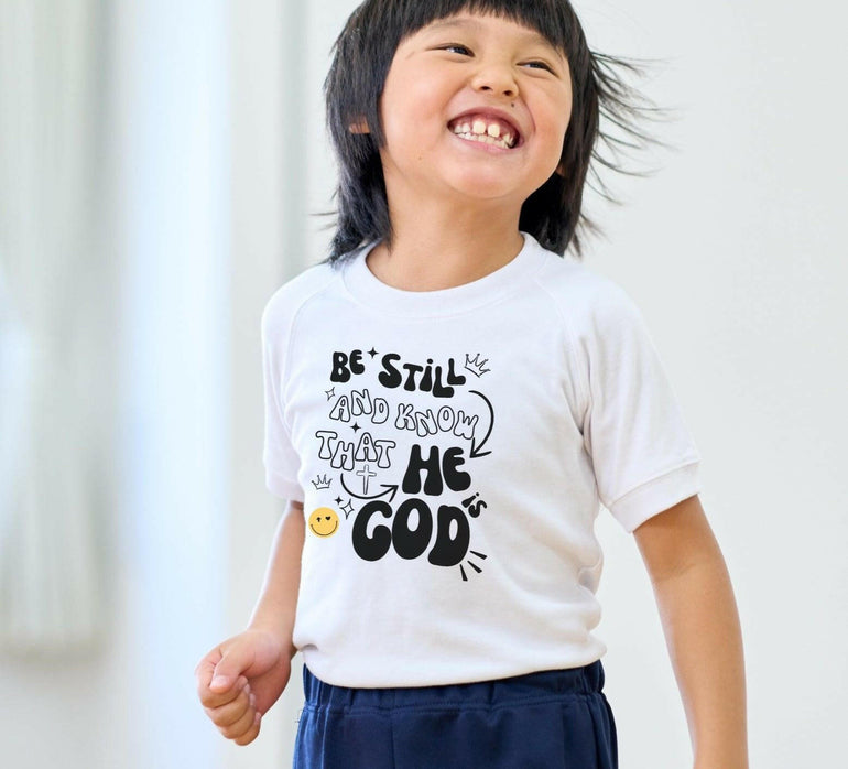 Kids Premium Bio T-Shirt "He is God" - by-grace.store