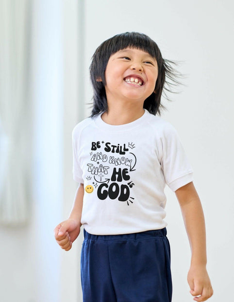 Kids Premium Bio T-Shirt "He is God" - by-grace.store
