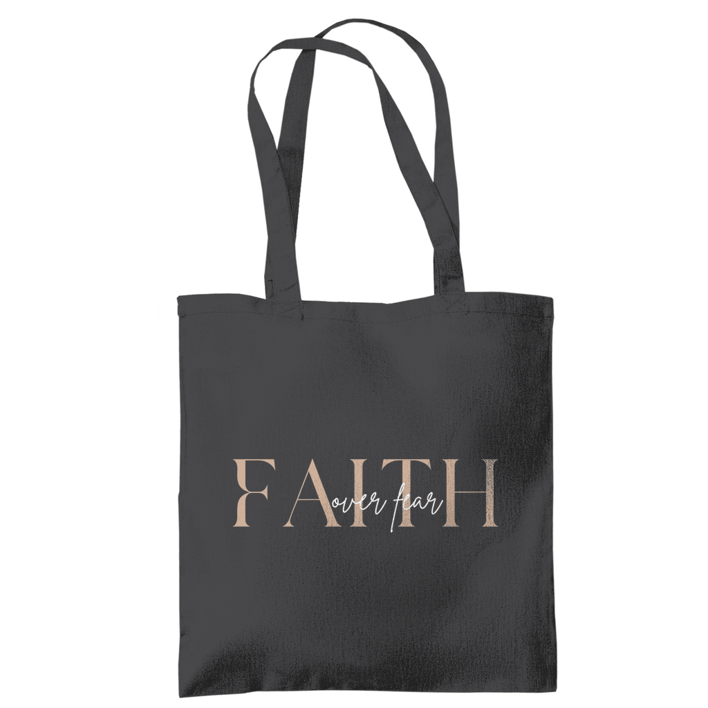 Tragetasche "Faith over Fear" - by-grace.store
