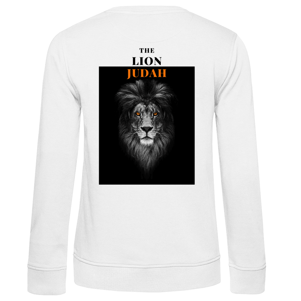 Damen Premium Bio Sweatshirt "Lion of Judah" - by-grace.store