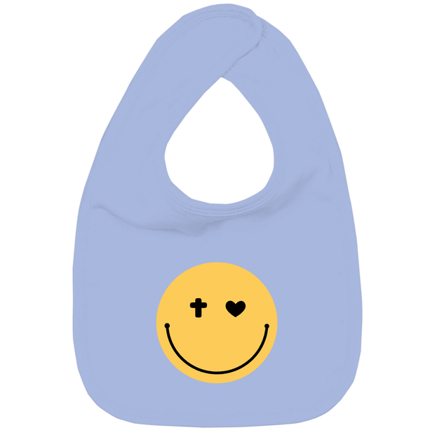 Kinder Bio Lätzchen "Smiley" - by-grace.store