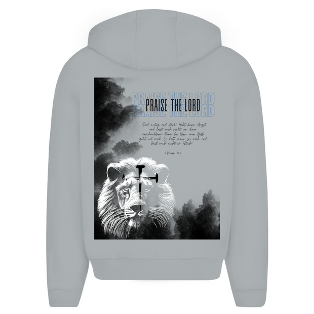Herren Oversize Zipper Hoodie "Lion" - by-grace.store