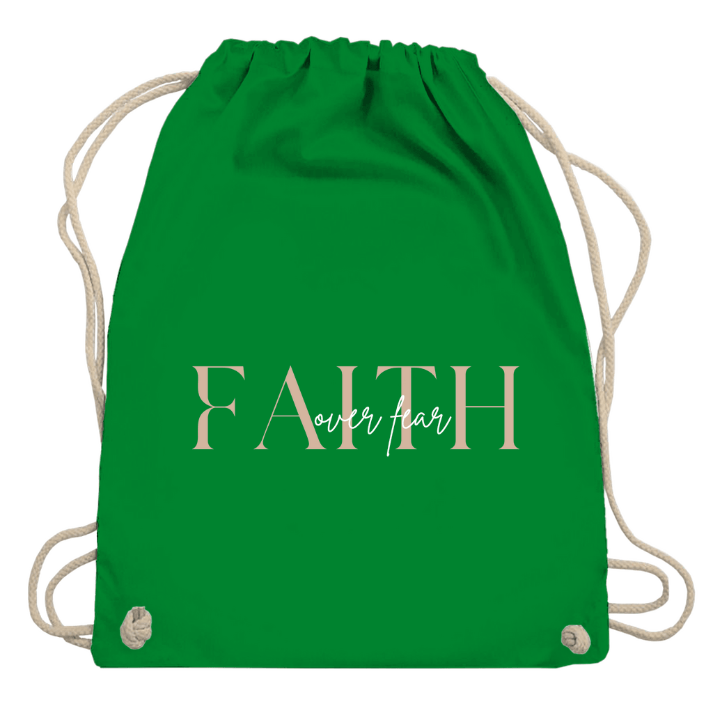 Turnbeutel "Faith over Fear" - by-grace.store