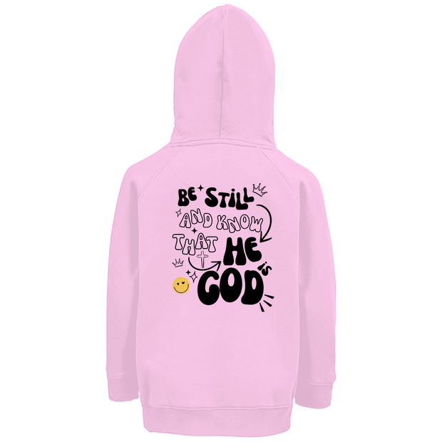 Kinder Premium Bio Hoodie "He is God" - by-grace.store