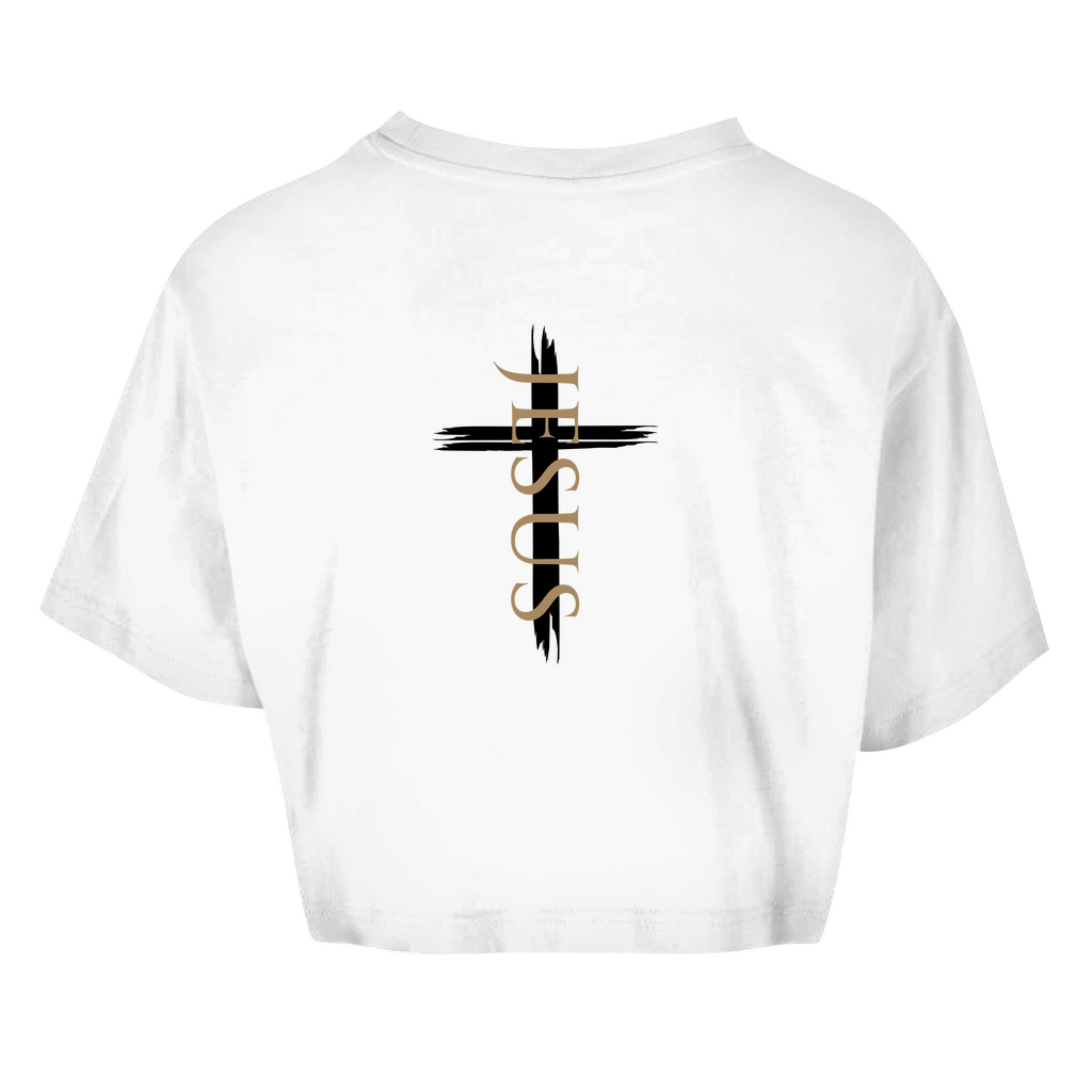 Damen Oversize Crop Top 