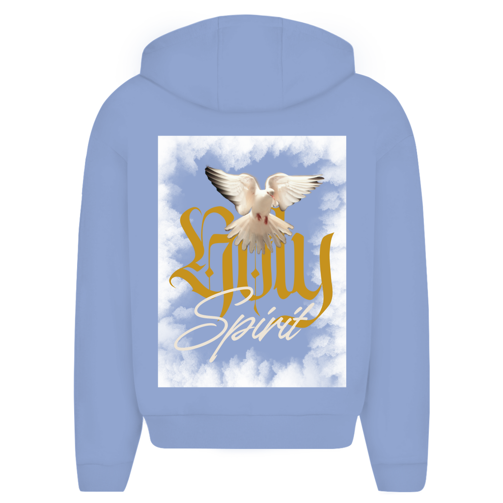 Herren Oversize Zipper Hoodie "Holy Spirit" - by-grace.store