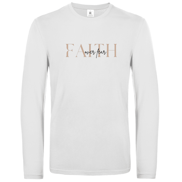 Unisex Langarmshirt "Faith over Fear" - by-grace.store