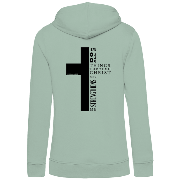 Damen Premium Bio Hoodie "I can do all" - by-grace.store